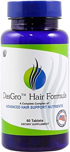Vitaminas do crescimento do cabelo Dasgro, biotina e bloqueador de DHT, interrompe a perda de cabelo, desbaste, careca, promove o crescimento de cabelo em homens e mulheres, todos os tipos de cabelo, suprimento de 30 dias