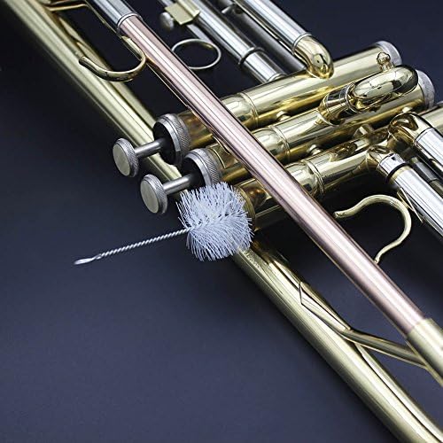 VGEBY1 Brushes de limpeza de trompete, bocal de trompete limpador de instrumentos musicais Acessório de cuidados de manutenção