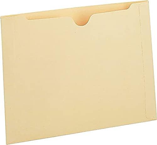 Jackets de arquivo universal manila, expansão de 1 polegada, tamanho legal, 50/caixa