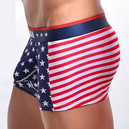 Mens Boxers Bandeira da bandeira listrada da bandeira listrada Bolsa de roupas íntimas Bulge Briefas Sexy Men's Mens Athletic