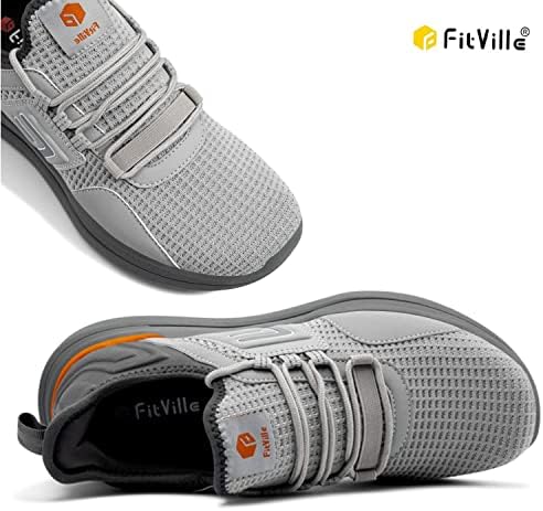 Fitville Wide Sneakers for Men Road Running Shoes Athletic com caixa de dedos largos - núcleo fresco