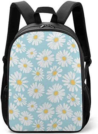 Daisy Flower Unisex Mochila leve Daypack Saco de ombro de moda com bolsos de garrafa de água