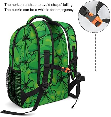 Lucky Clover Laptop Mochilas Viagem Daypacks Daypacks Unissex Fashion College Saco de ombro
