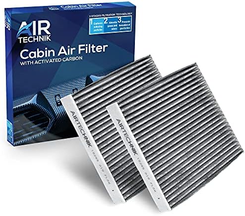 Airtechnik CF10285 Filtro de ar da cabine com carbono ativado | Fits Select Jaguar, Land Rover, Pontiac, Scion, Subaru,
