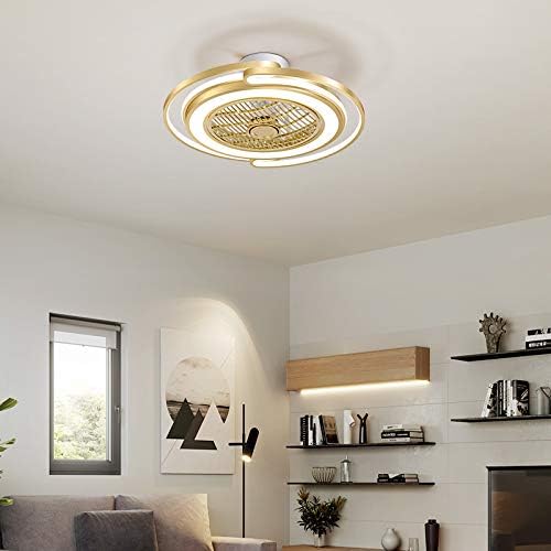 Ventilador de teto nzdy com ventilador de teto moderno com lâmpada com luz de teto limpo leve com um contro remoto para o quarto
