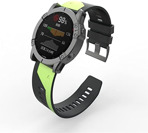 KGDHB 22 26mm Colorido Quickfit Watch tiras para Garmin Fenix ​​7 7x Silicone EasyFit Watch Watch