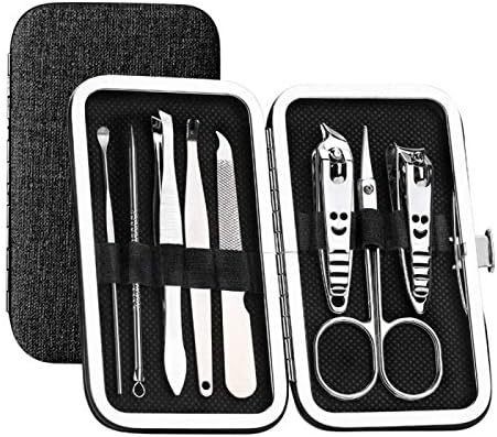 Texum 8pcs Manicure Conjunto de unhas portáteis cortador de unhas cuticle cuticle clipper kit profissional kits