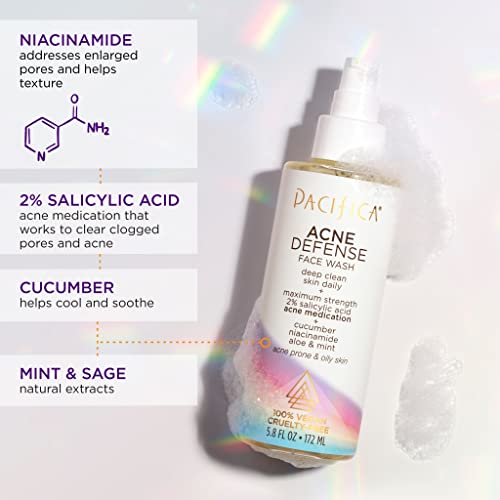 Pacifica Acne Defense Face Wash Unisex 5,8 oz
