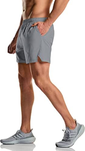 ATHLIO 2 Pacote de shorts ativos masculinos, shorts de exercícios, shorts atléticos de malha rápida seco com bolsos