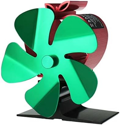 Gayouny Mini 5-Blades Power Foot Fan Fan Wood Log Burner Fan silencioso fã ecológico em casa eficiente distribuição de calor