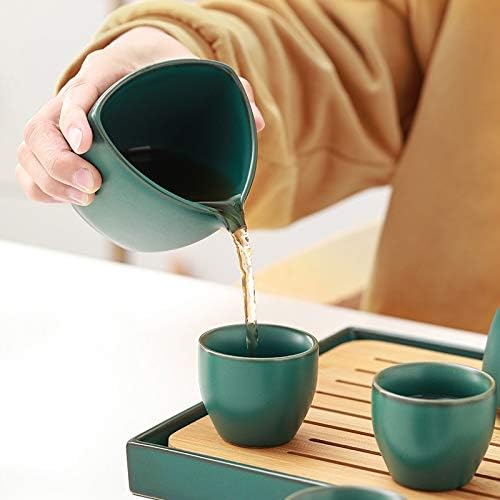 Bule de chá retro nfguy fazendo chá, conjunto de chá de kung fu, bandeja de chá, mesa de chá de armazenamento de