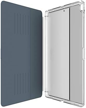 Speck de 9,7 polegadas Balanço Proteção Fólio Stand Ajustável Casa Magnética Clear iPad, Clear/Blue