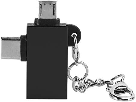 Ccylez 2 em 1 adaptador USB, USB universal para conversor adaptador Tipo C, adaptador USB de liga de liga de alumínio para tablet,