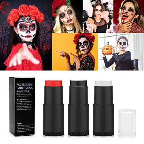 1 oz de tinta corporal bastão de óleo - cream não tóxico blendable foundup sticeunce sticks sfx kit de maquiagem efeitos especiais para o halloween