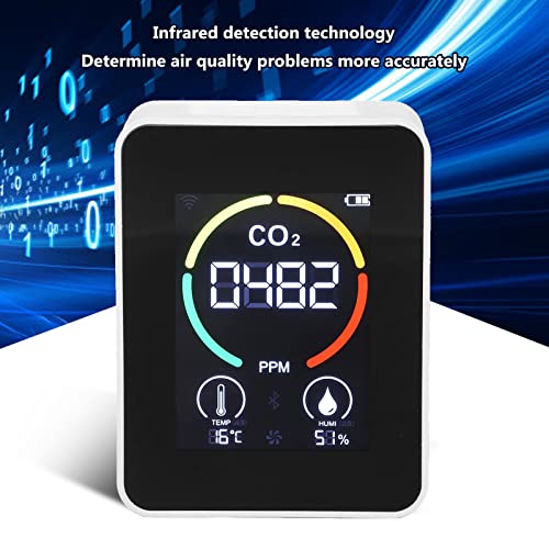 Detector de dióxido de carbono, detecção automática de qualidade do ar, detecção de infravermelho rapidamente com a USB Data Cable