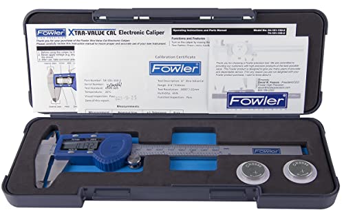Fowler 54-101-150-2, calibre digital cal-valor xtra com faixa de medição de 0-6 /150mm e 52-520-199-0, base magnética