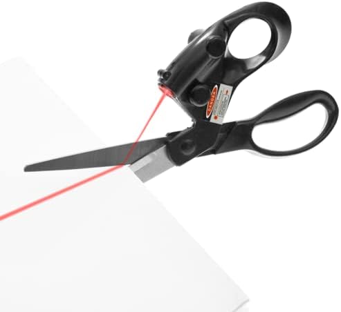 Watris Veiyi Scissors a laser de costura, tesoura artesanal com luz a laser, tesoura guiada a laser para papel, tecidos, corte de artesanato