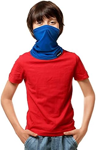 Kids Face Mask reutilizável, pano garoto panos de pescoço lavável bandana máscaras faciais, escudo de lenço da tampa do rosto