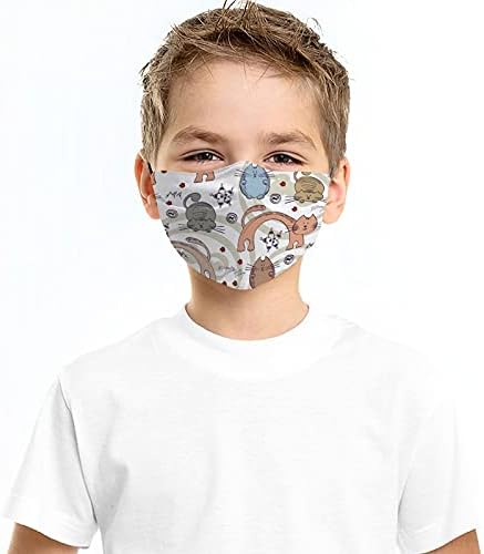 Máscara facial ztpic Filhos lavável máscara facial máscaras faciais para crianças máscara de máscara facial de queda de queda kawaii máscara