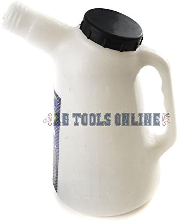 AB Tools-Toolzone 2L Medição do jarro com tampa e bico líquido diesel a gasolina métrica de métrica imperial