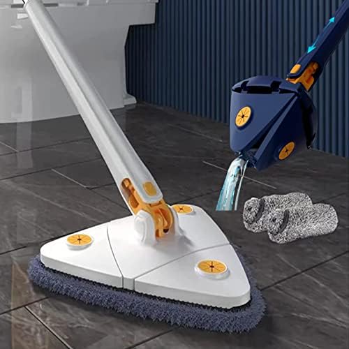 XINTIANWANG 360 graus MOP de limpeza ajustável Rotativo - Mão de imitação Twist Rap Quick Dry Mop, Triângulo extensível