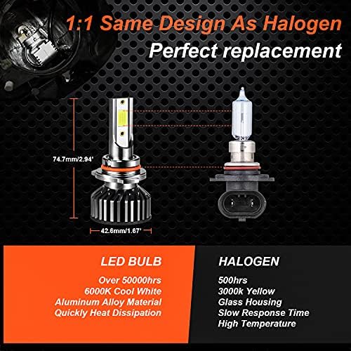 Shenkenuo ajuste para bulbos de farol de LED de Toyota 4Runner, feixe alto 9005/HB3 + h11 feixe baixo + lâmpadas de nevoeiro de LED H11, pacote de 6