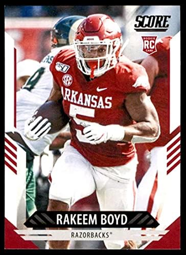 2021 Pontuação 379 Rakeem Boyd RC Rookie Arkansas Razorbacks NFL Football Trading Card