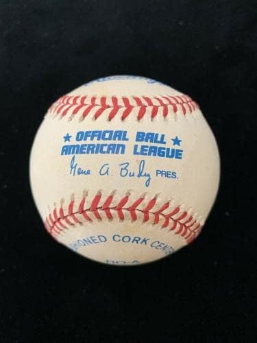 Jim Spencer 1978 Campeões NY Yankees assinaram beisebol oficial de Al Budig com holograma - Bolalls autografados