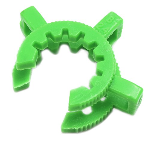Clipe de articulação, tamanho 24/29, cones padrão, resistência a química e temperatura, verde, clipe único - Eisco Labs