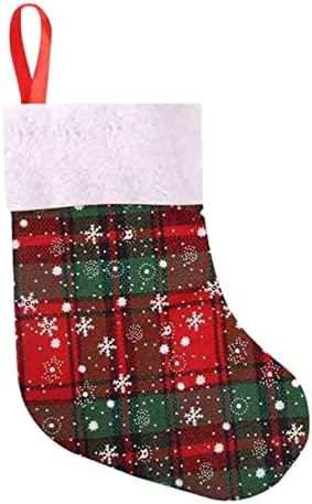 Meias de Natal Bolsa de presente Bolsas de doce de doce Snowflake Socks