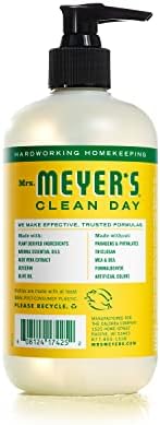 Sra. Meyer's Hand Soap, feito com óleos essenciais, fórmula biodegradável, madressilva, 12,5 fl. Oz - pacote de 3