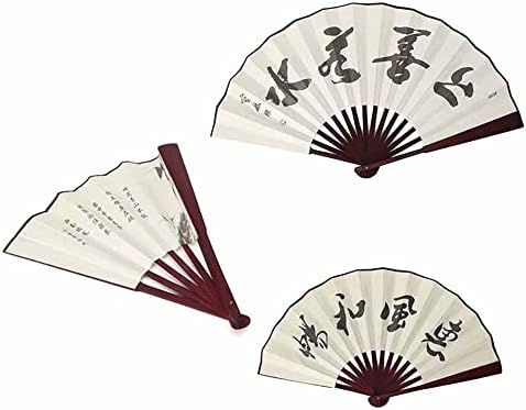 Houchu Handle Hand Fan 1pc Fã dobrável Decoração de dança de dança Fan Wedding Party Photo Prop