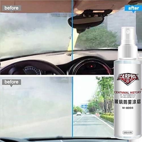 Rolos pegajosos para carro de pára-brisa de chão para a prova de neblina transparente com um carro de vidro de 100 ml de pulverização