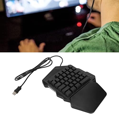 Luqeeg Keypad para jogos, 35 teclas de teclado mecânico Mini teclado portátil com RGB Backlight Ergonomic Game Controller para