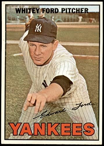 1967 Topps # 5 Whitey Ford New York Yankees Ex/Mt+ Yankees