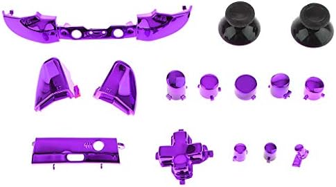 Conjunto de Almencla de 15 botões de controlador kit de substituição para peças de reparo, com caps gatilhos bunpers