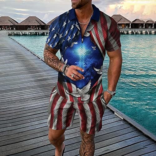 BMISEGM Summer Tshirts Shirts for Men Mens Independence Day Fag Spring e Summer Fashion Leisure Seaside Homecoming