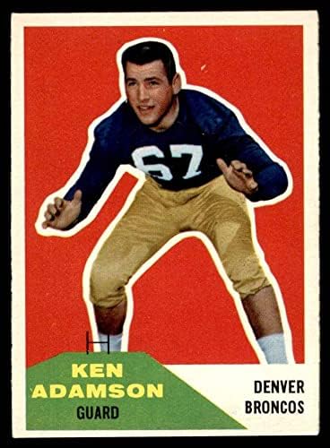 1960 Fleer 33 Ken Adamson Denver Broncos ex Broncos