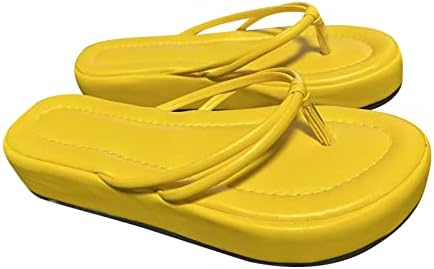 Flip Flop for Women Platform, Moda Solid Clip Toe Beach Slippers 2023 SMIDS SLIDES SLIPER CASUAL CASUAL SHIPPER