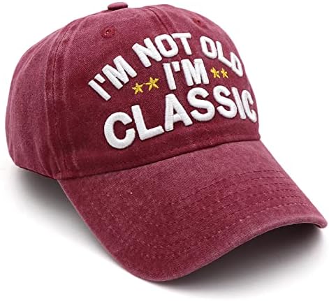 Aposentadoria engraçada ou presentes de aniversário chapéus para homens mulheres, eu não sou velho clássico de beisebol