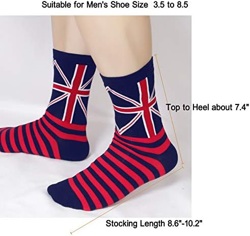 Bienvenu Men Bandeira UK PRIMA BANDO BRITÂNICO DRESSO DO VESTIO DO VESTIDO CASSO CASUAL CULTON CULTER SOCKS