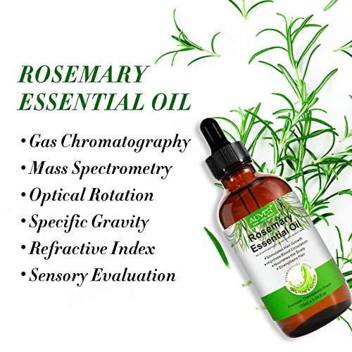120 ml de óleo de alecrim multiuso para crescimento de cabelos e cuidados com a pele puro Rosemary para unhas e cutículas sobrancelhas