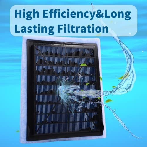 Substituição do filtro de aquário de Yonice para EZ-Change #2, compatível para Aqua Tech 10 a 20 Filtros de energia, substituição da Aquatech Ez-Change No.2 (4 pcs