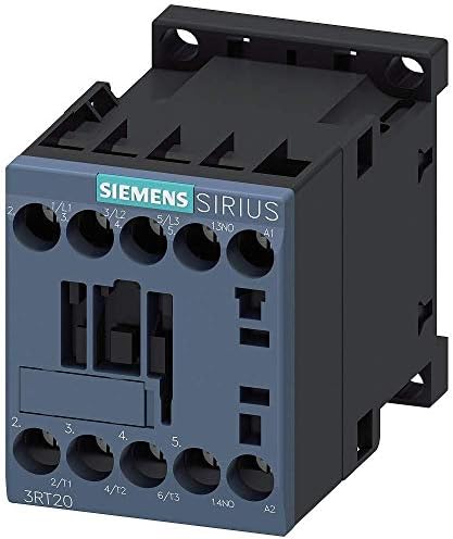 Siemens 3RT20181AK61 Contactor, AC-3, 7,5kW/400V, 1No, AC110V 50Hz, 120V 60Hz 3-POLE, SZ S00 Screw Terminal