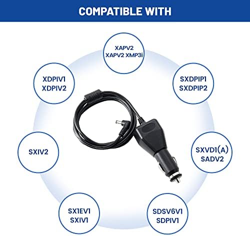 Adaptador de energia Anina 5V para XM Sirius Satélite Supplência de cabo de alimentação do veículo Conectar adaptador