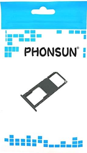 Phonsun SIM Card Bandeja de cartão SD Substituição do Samsung Galaxy A11 A115U A115A S115DL - Black