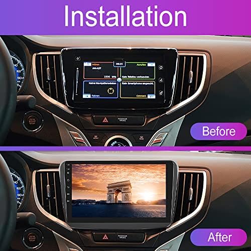 Estéreo Android Car para Suzuki Baleno 2010-2019 com navegação por GPS, rádio de tela de tela de toque de 9 polegadas