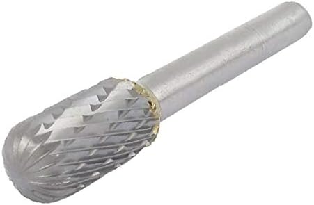 X-dree 57 mm de comprimento 10 mm x 20mm tubos de bola cilíndrica Tubos de forma ponta de corte duplo de dentes de broca de 6 mm