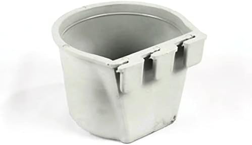 A ROP SHOP | Copo de gaiola cinza contém 1 xícara / 0,5 litros / 8 fl oz para pendurar alimentação e água para animais de estimação