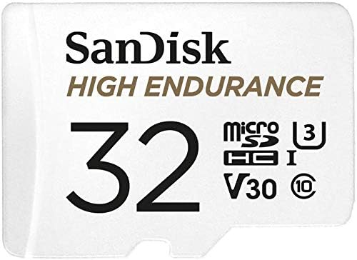 Cartão de memória Sandisk High Endurance 32 GB MicrosDHC para Garmin Dash Cam mini 2, 57, 47, 67W Series Classe 10 pacote